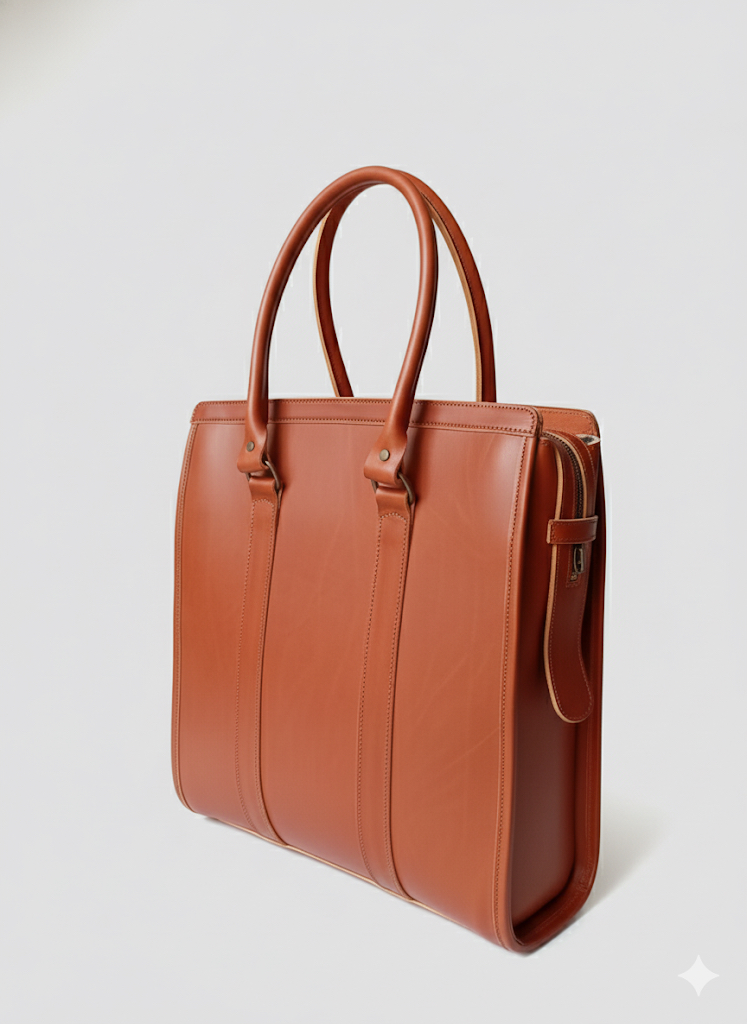 Bolso portadocumentos avellana