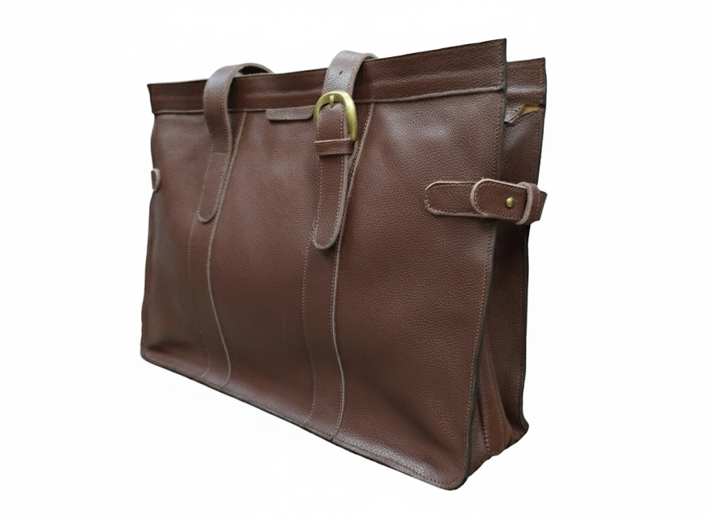 Bolso portadocumentos con asas y bolsillos exteriores